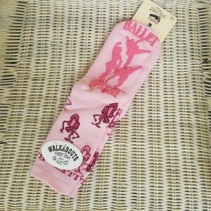 Ballet Themed Slipper Socks, NWT